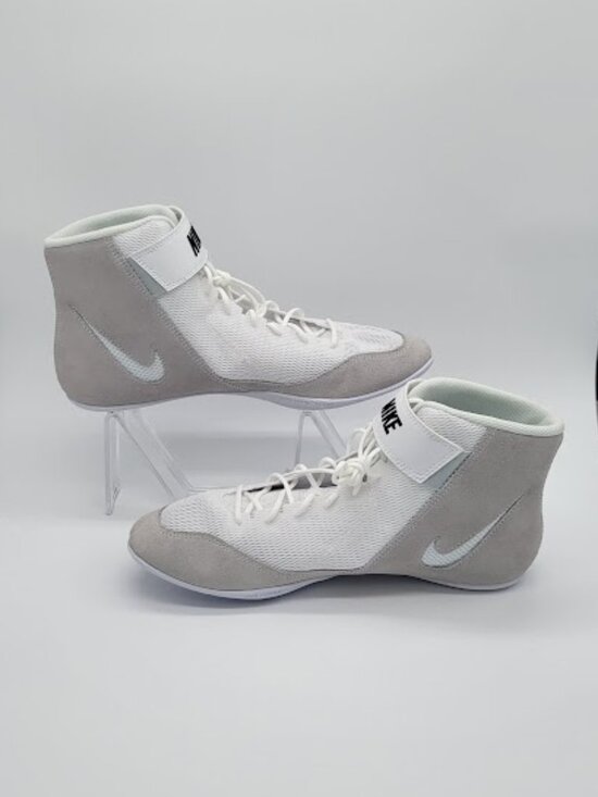 NIKE Speedsweep 8 Men’s Wrestling Shoes White Black High Top Size 11.5 NWOB main image 7